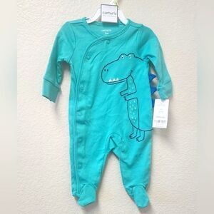 Carter's Green Dinosaur Kids One Piece
